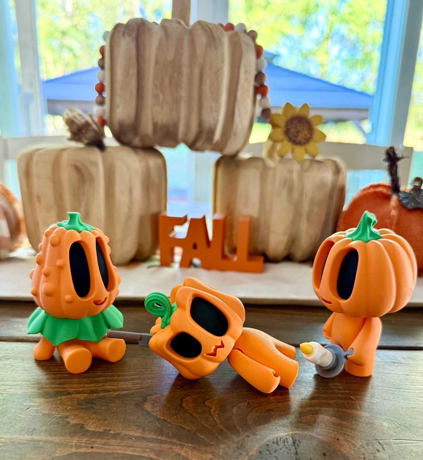 Halloween Pumpkin Figurines Set Blob Lab