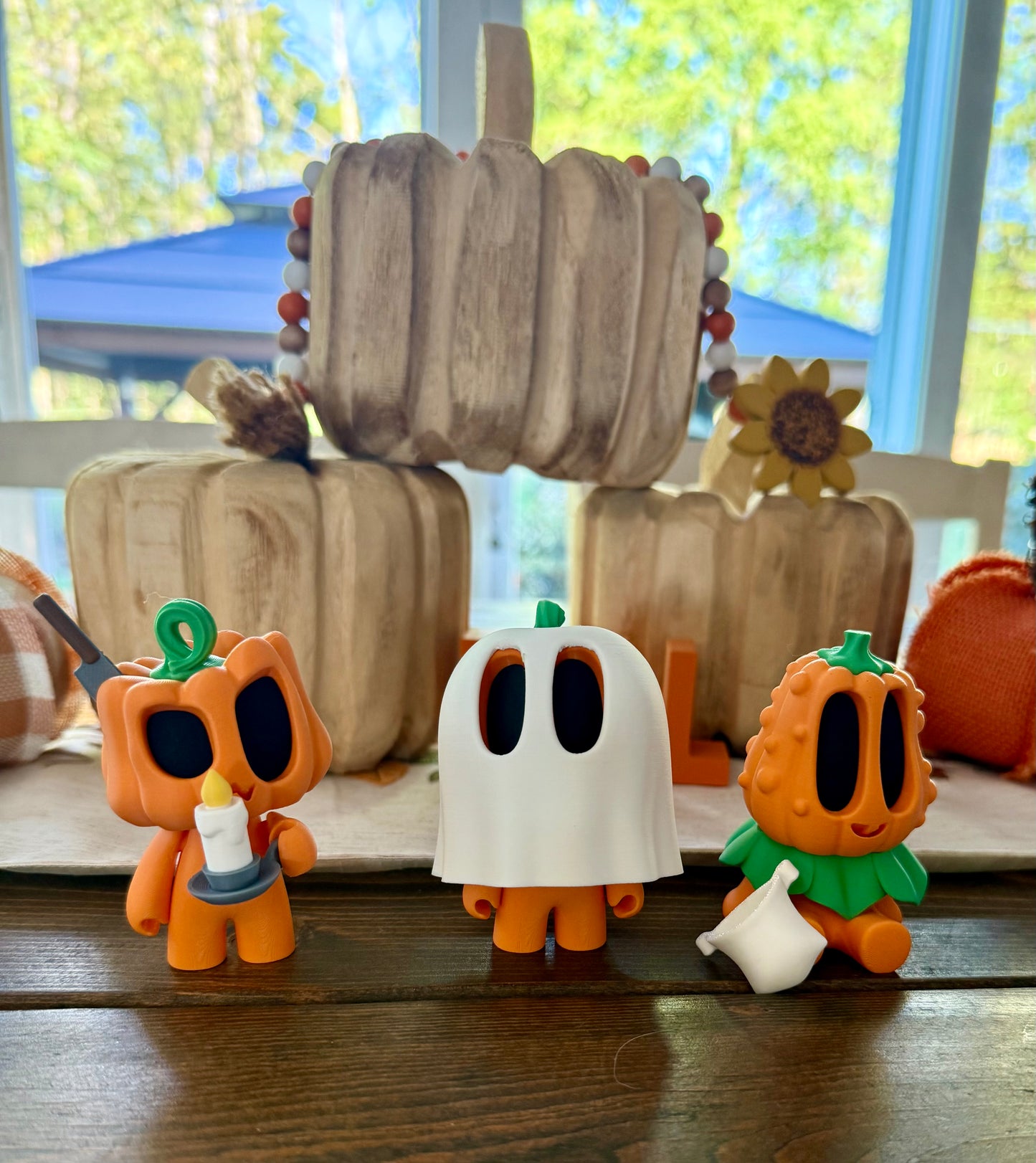 Halloween Pumpkin Figurines Set Blob Lab