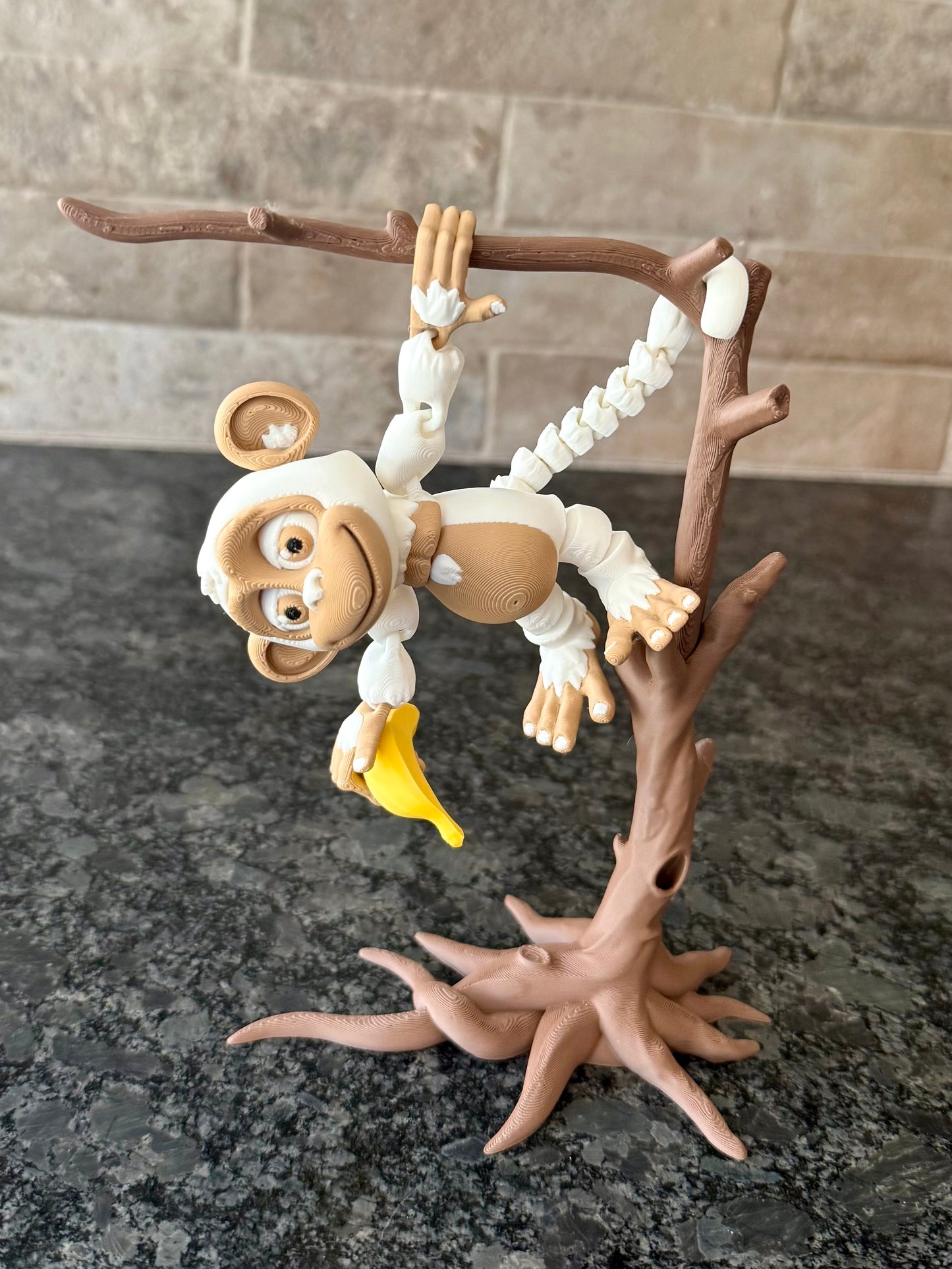 Flexi Monkey with Banana and Tree Set