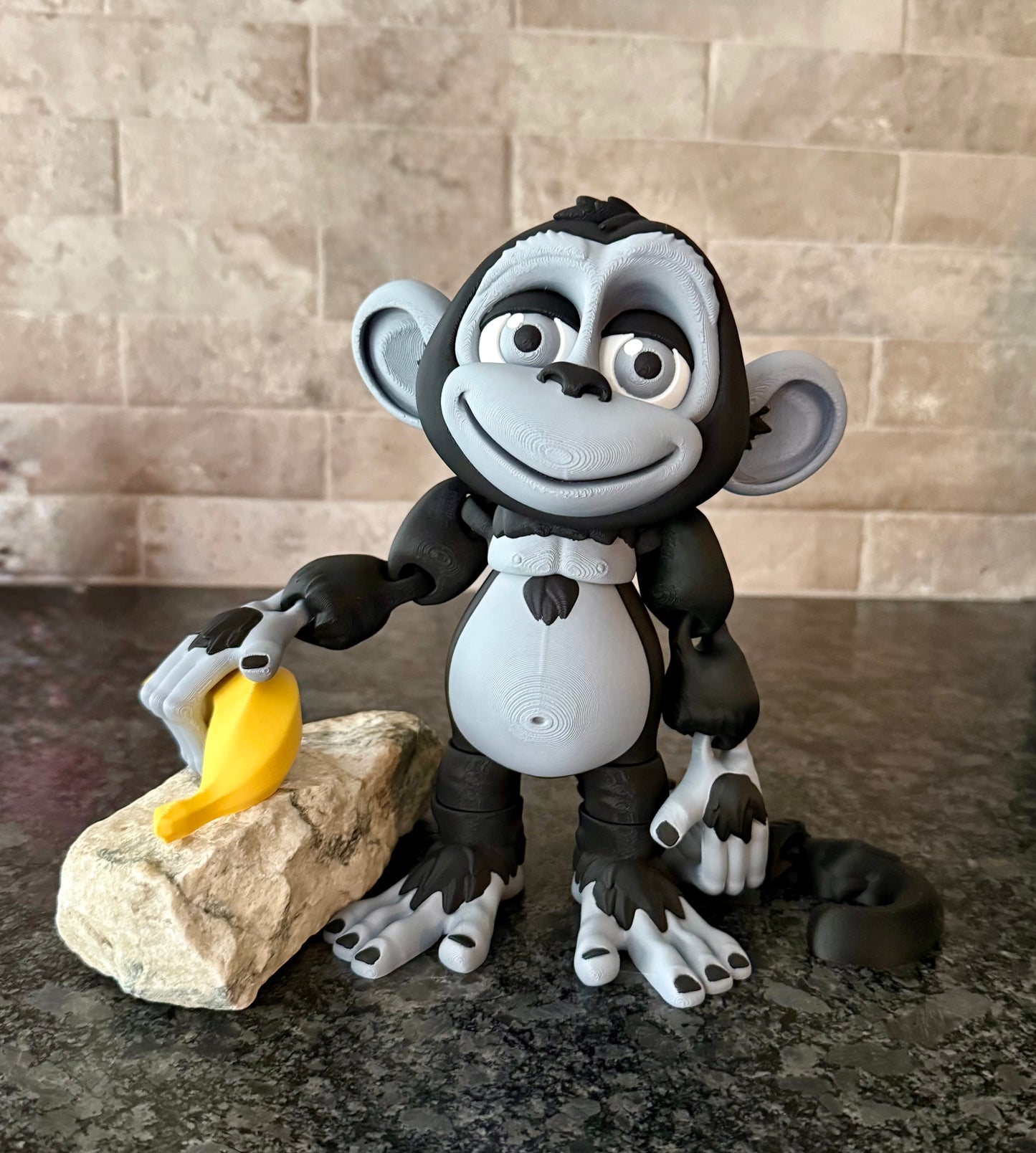 Extra Large 9” Flexi Monkey with Banana