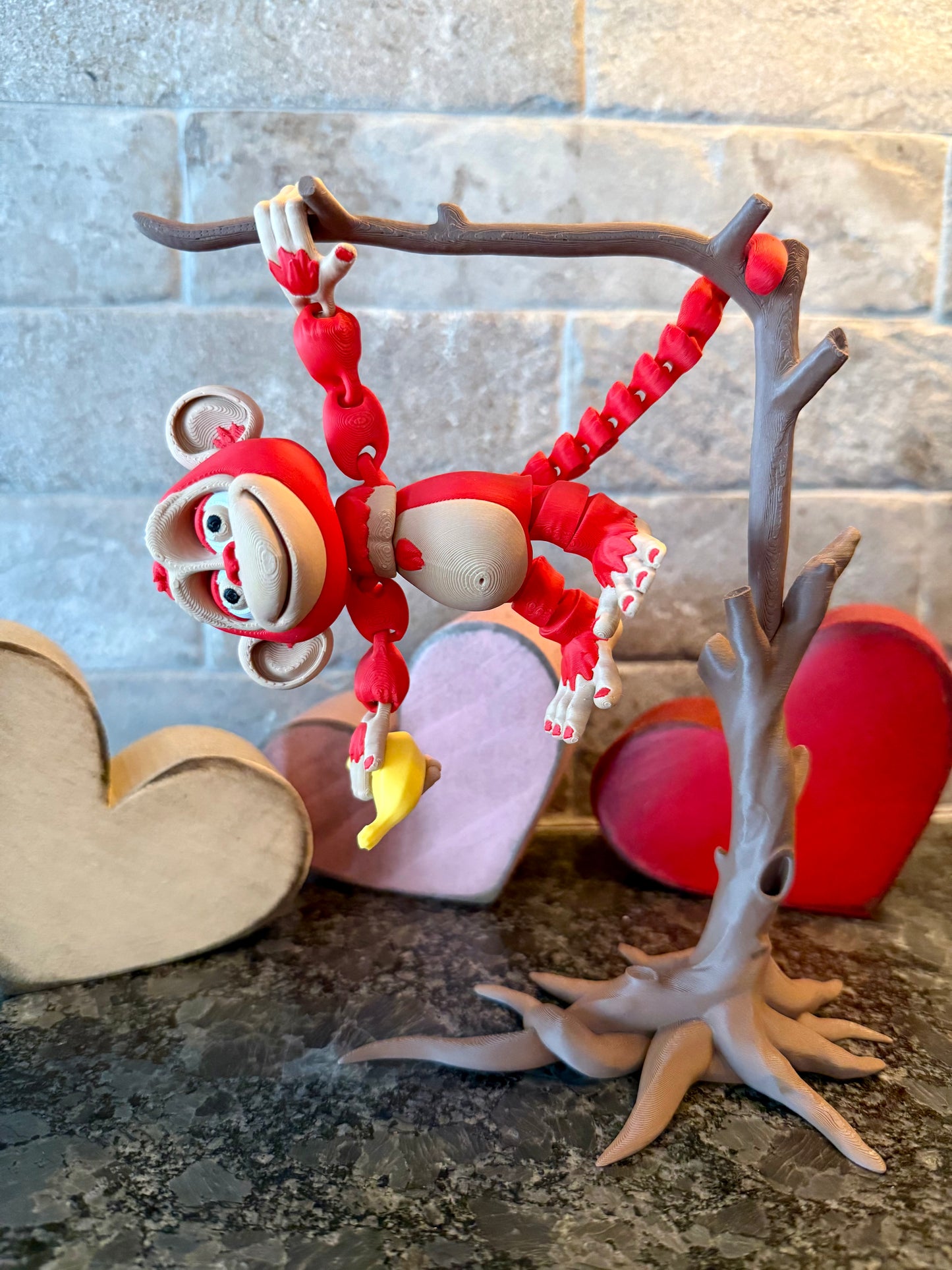 Flexi Monkey with Banana and Tree Set