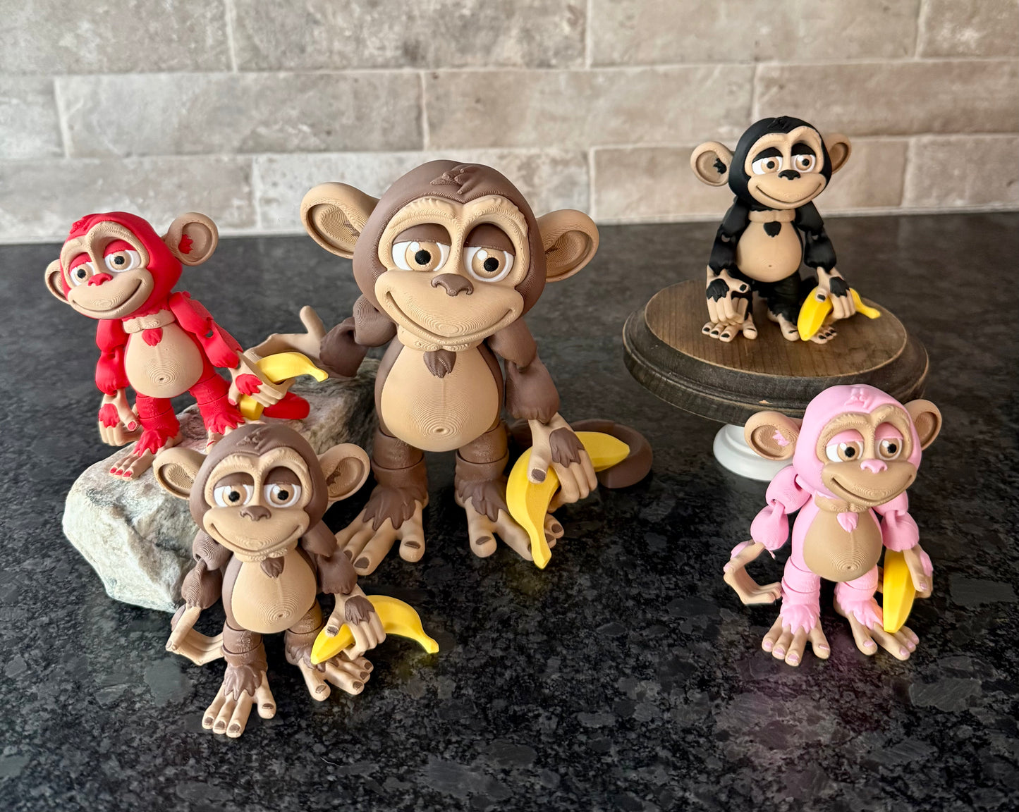 Large Flexi Monkey with Banana