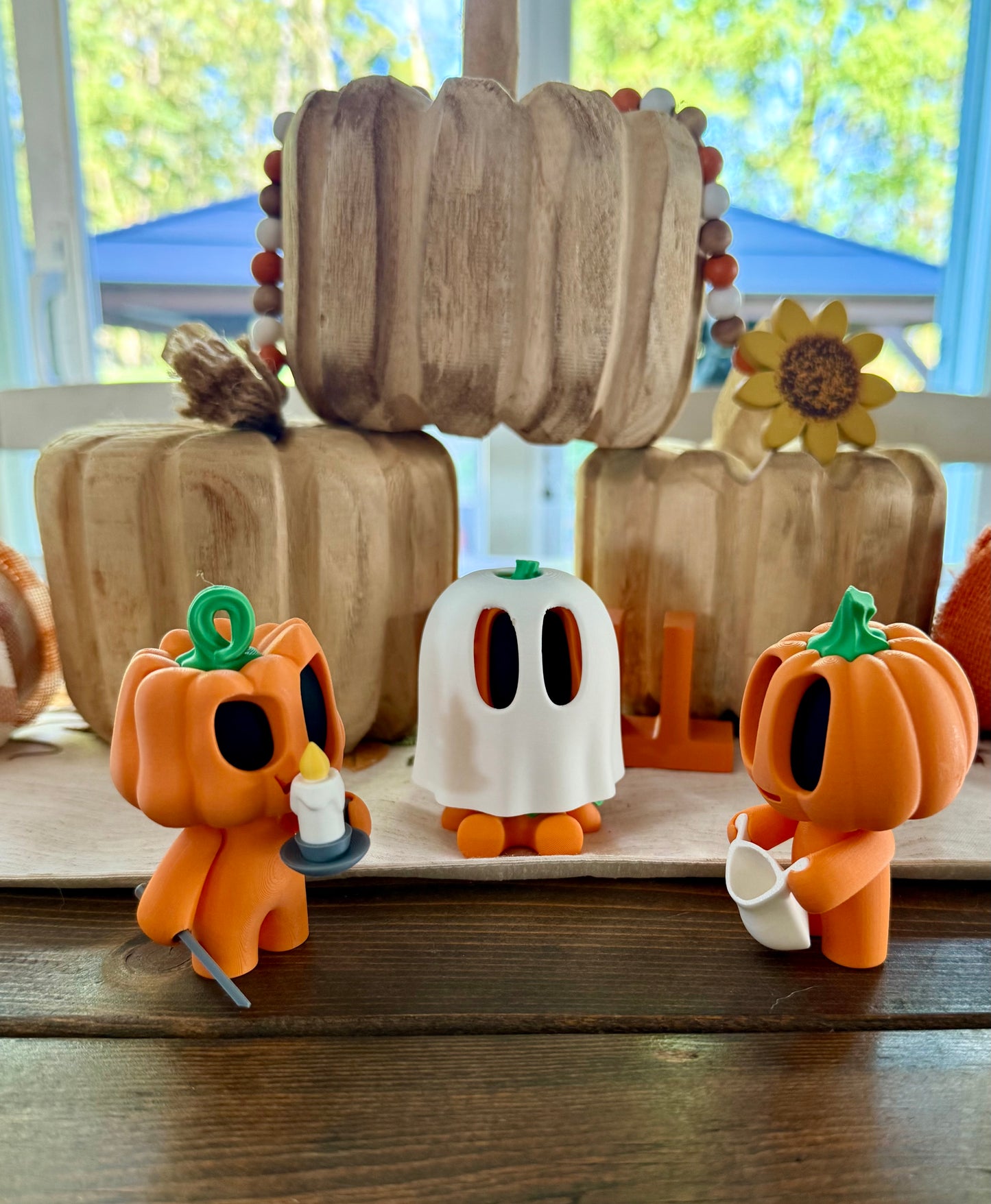 Halloween Pumpkin Figurines Set Blob Lab