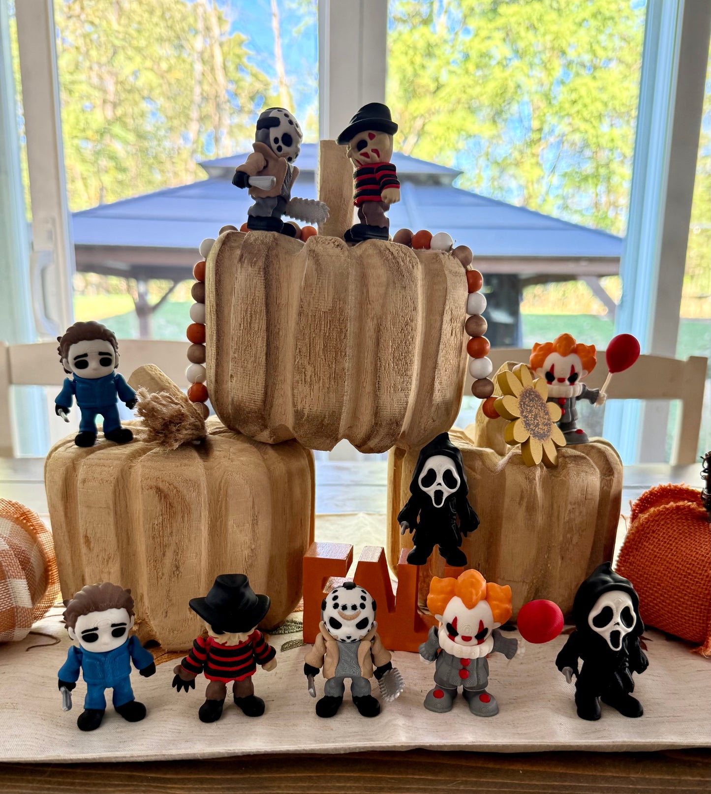 Scary Horror Halloween Figures Set