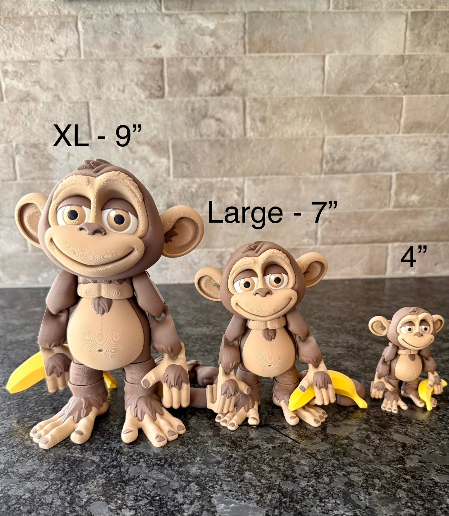 Extra Large 9” Flexi Monkey with Banana