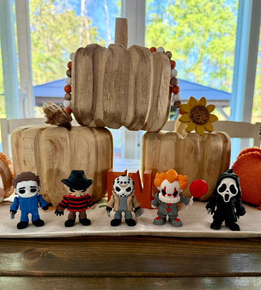 Scary Horror Halloween Figures Set