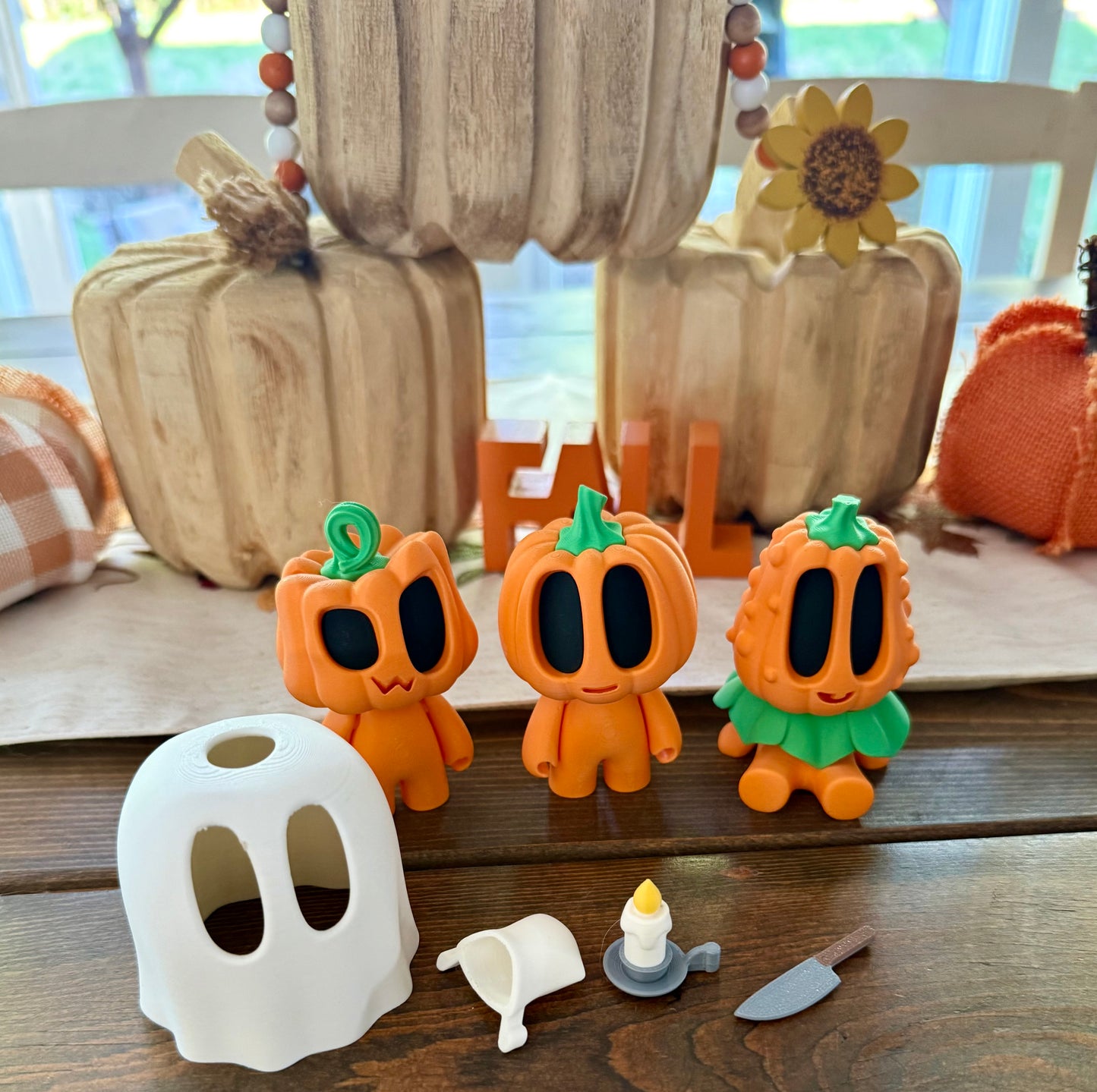 Halloween Pumpkin Figurines Set Blob Lab