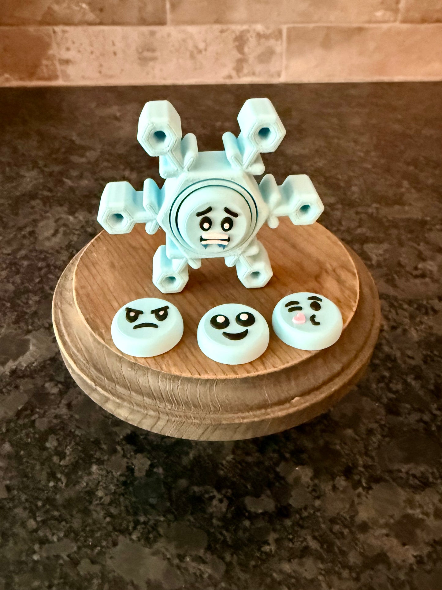 Snowflake 2 in 1 Fidget Spinner Clicker