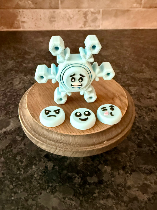 Snowflake 2 in 1 Fidget Spinner Clicker