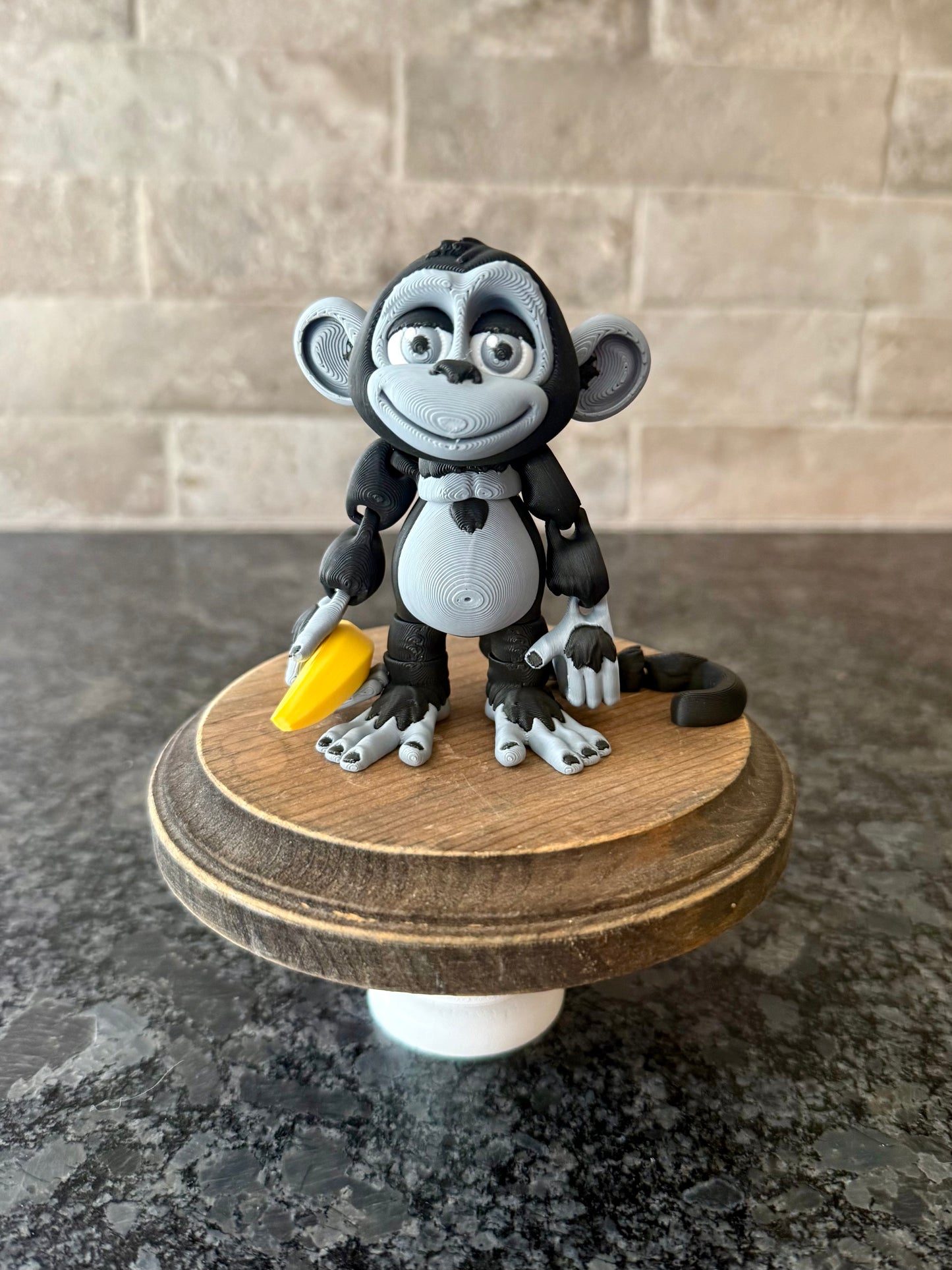 4” Flexi Monkey with Banana