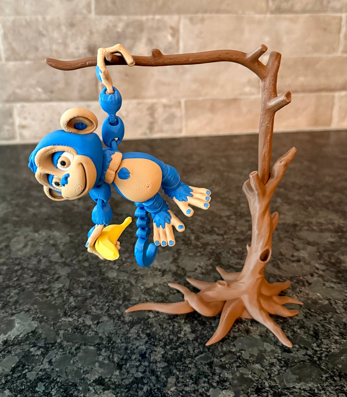 Flexi Monkey with Banana and Tree Set