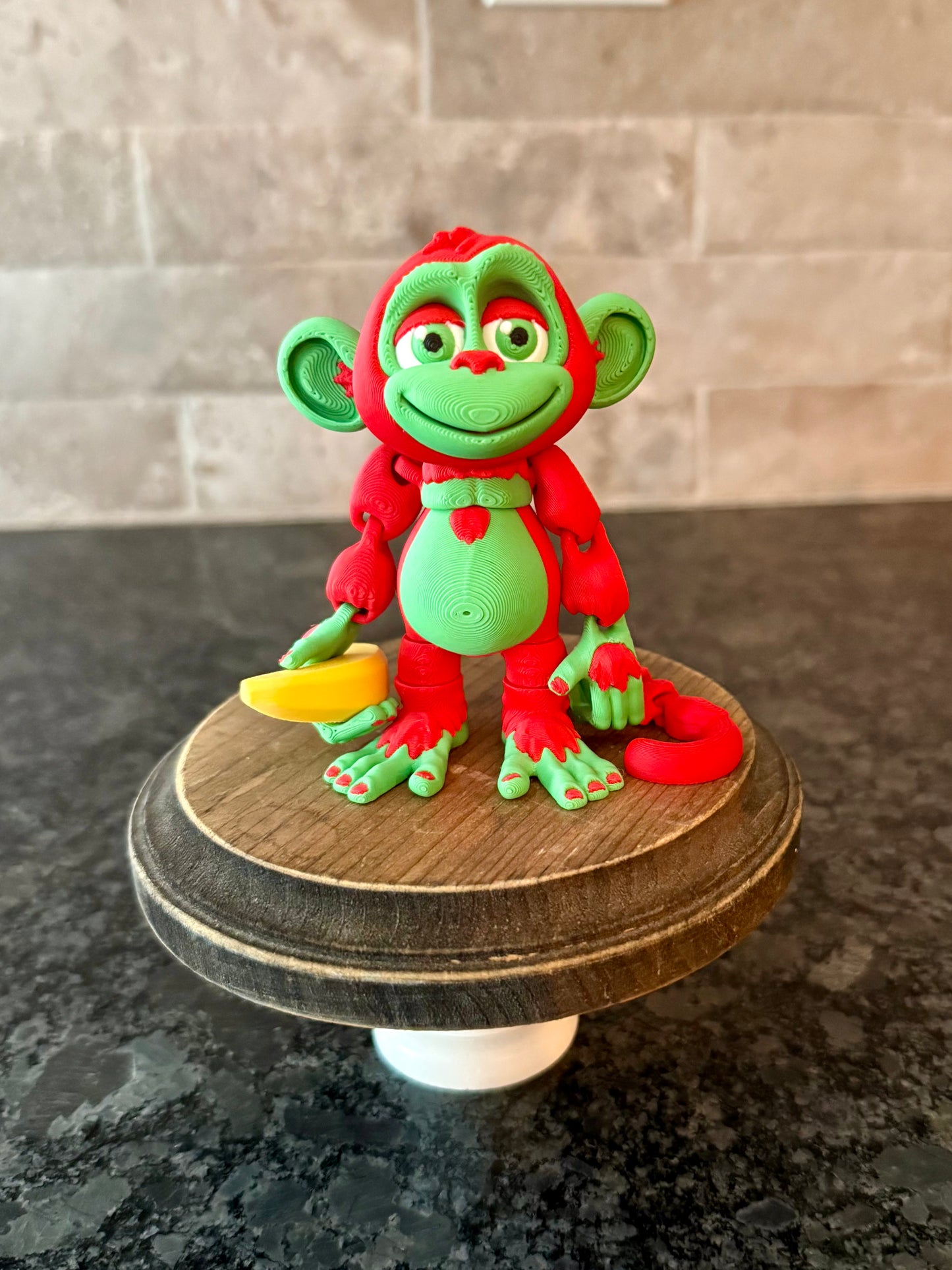 4” Flexi Monkey with Banana