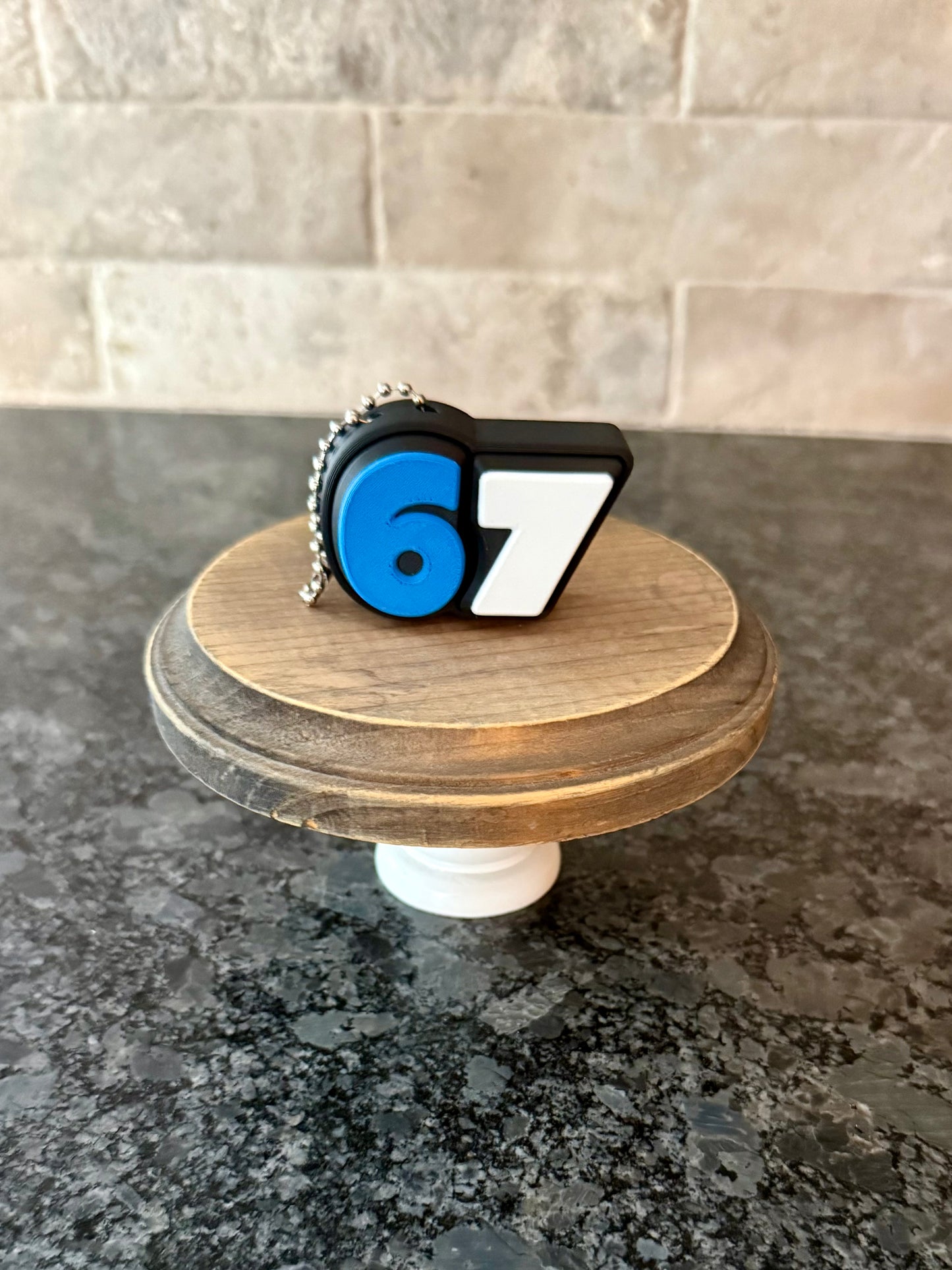 Six Seven 67 Fidget Double Clicker Keychain