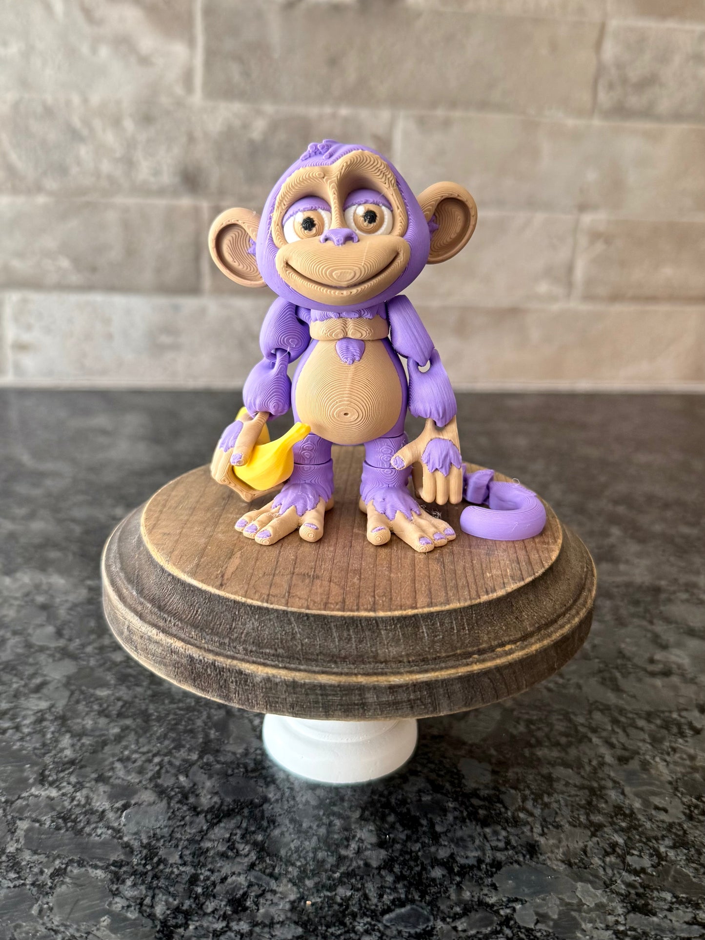 4” Flexi Monkey with Banana