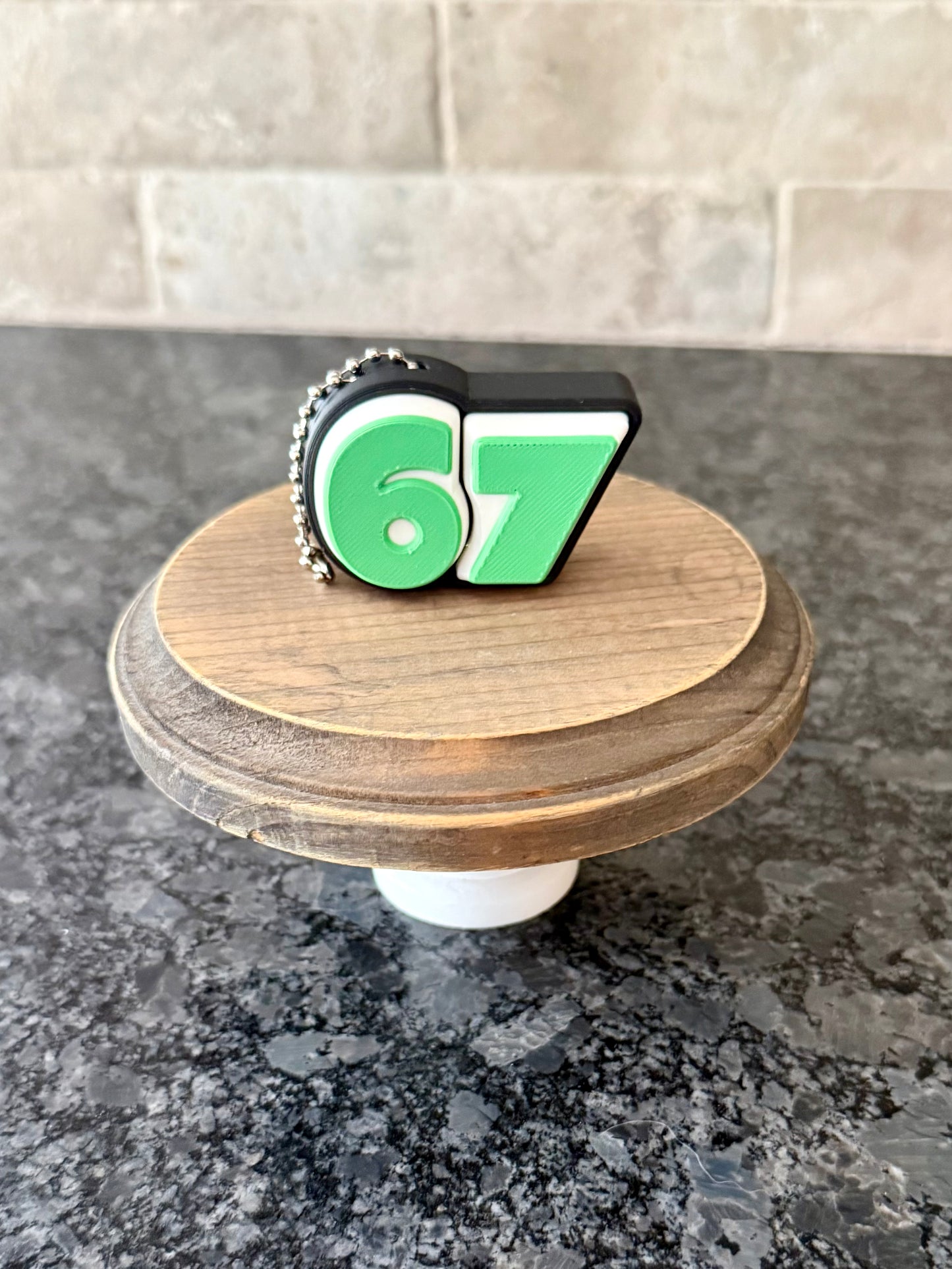 Six Seven 67 Fidget Double Clicker Keychain