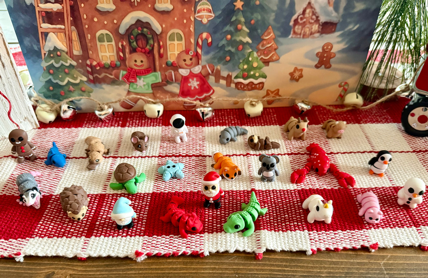 Advent Calendar 24 3D Printed Figures Countdown