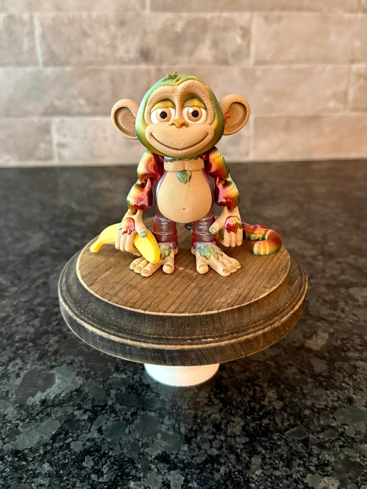 4” Flexi Monkey with Banana