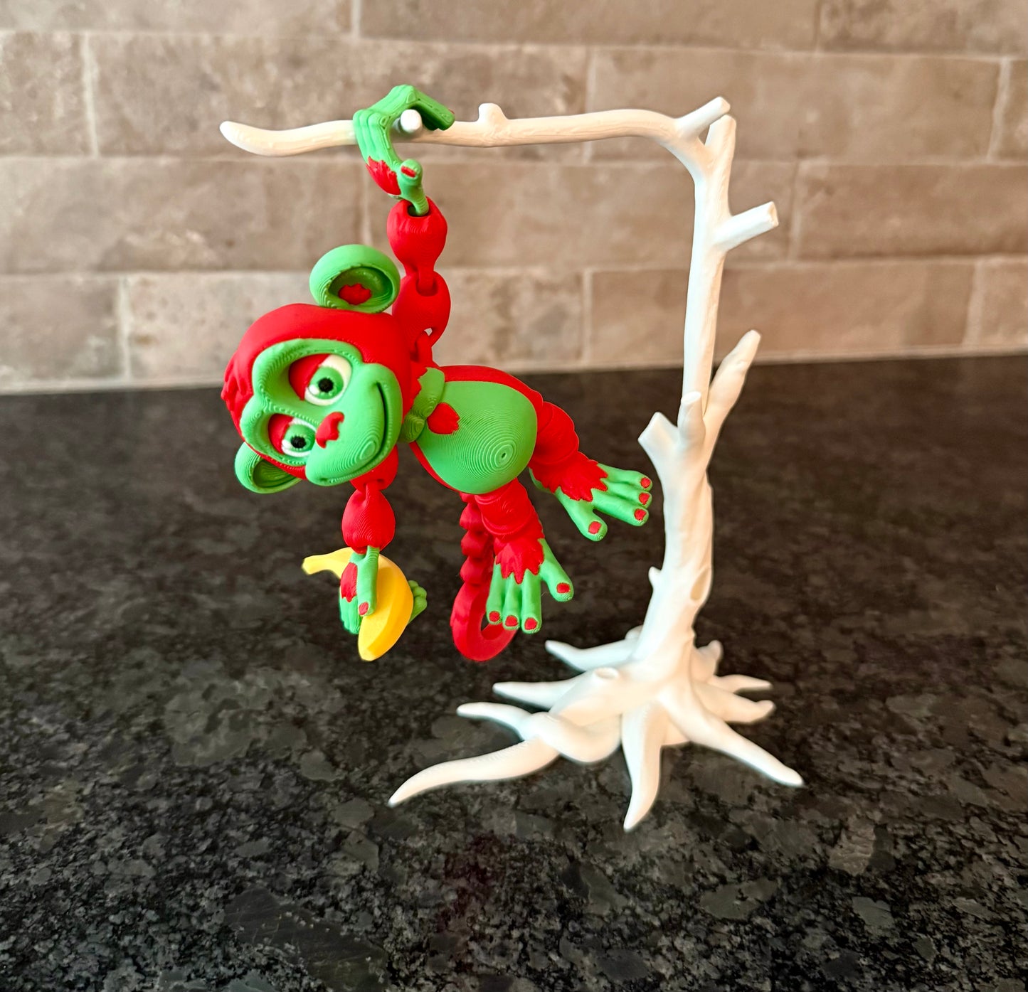 Flexi Monkey with Banana and Tree Set