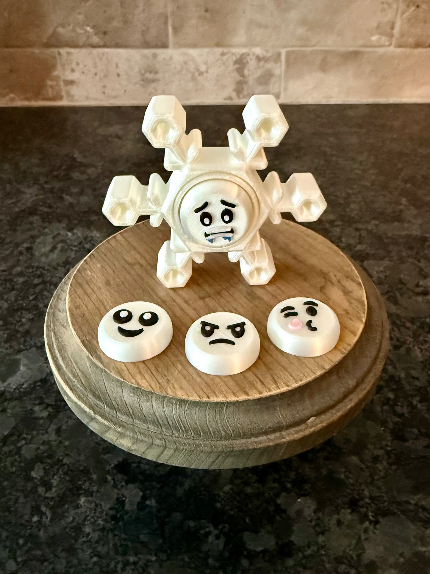 Snowflake 2 in 1 Fidget Spinner Clicker