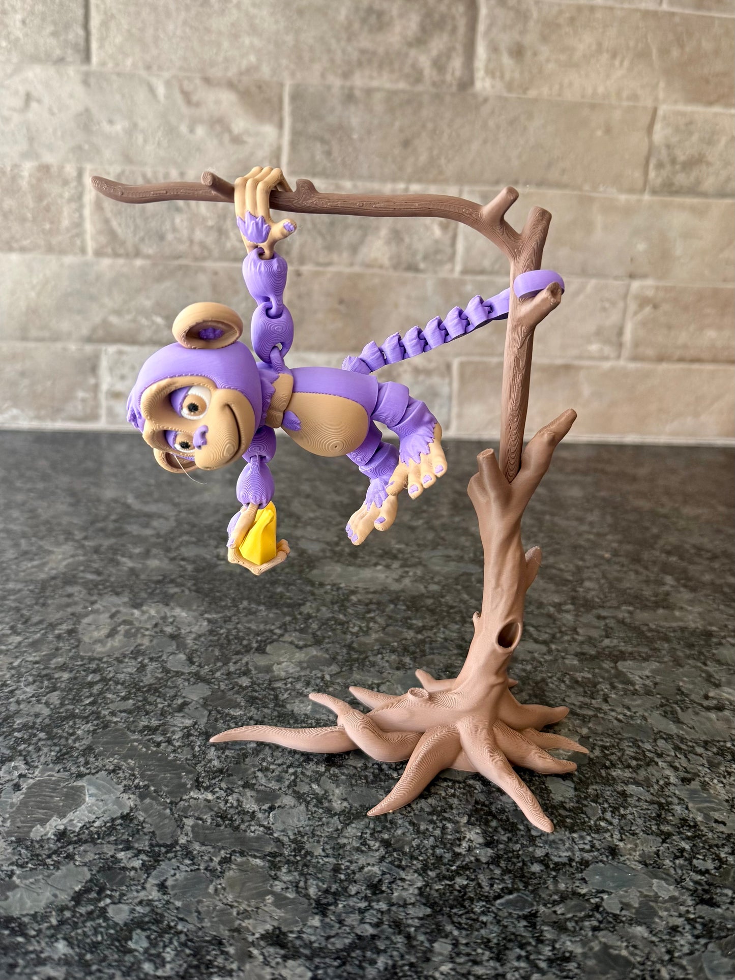 Flexi Monkey with Banana and Tree Set