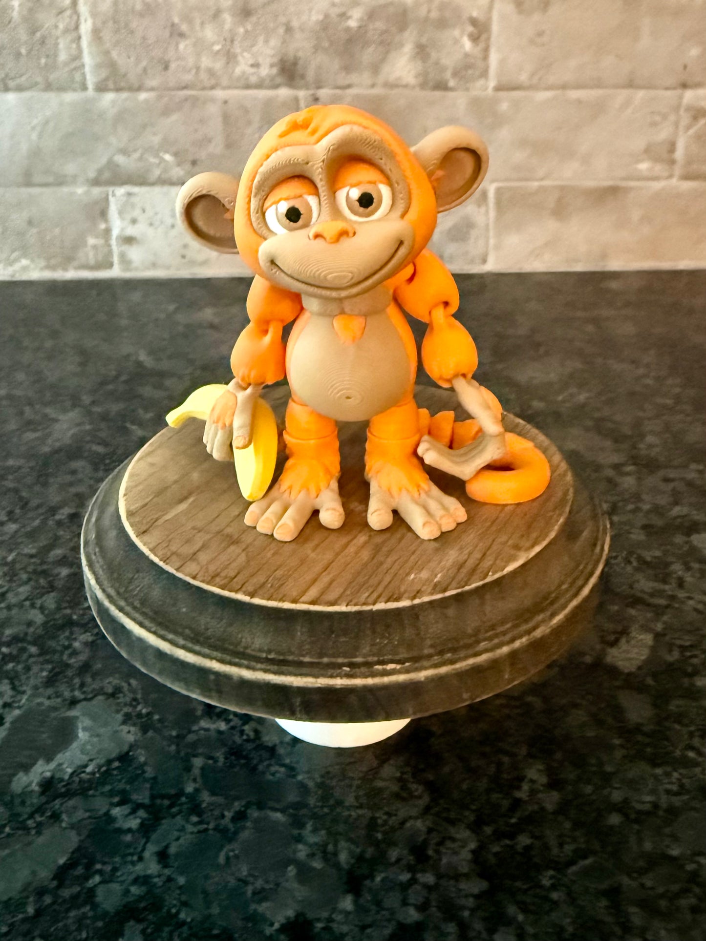 4” Flexi Monkey with Banana