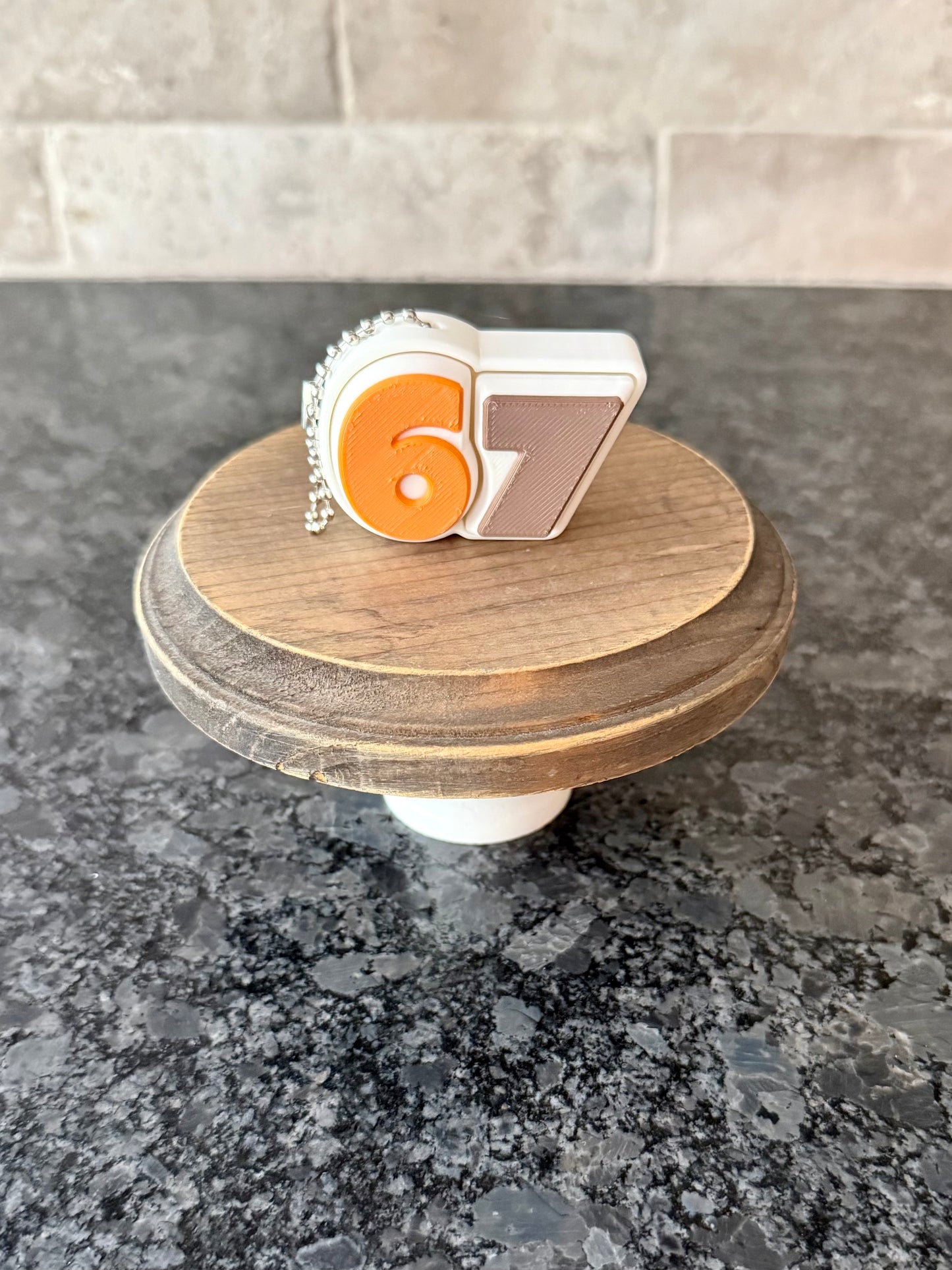 Six Seven 67 Fidget Double Clicker Keychain