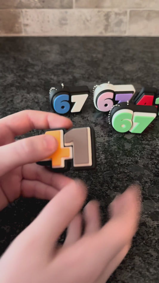 Custom Four One 41 Fidget Double Clicker Keychain